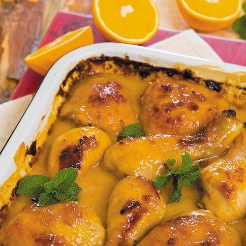 Chicken in Orange and Chutney Sauce Recipe - 4aKid