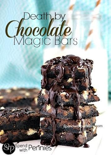 Death by Chocolate Magic Bars - Totally rich and delish!
 – 4aKid