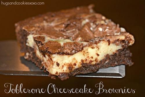 Toblerone Cheesecake Brownies - 4aKid