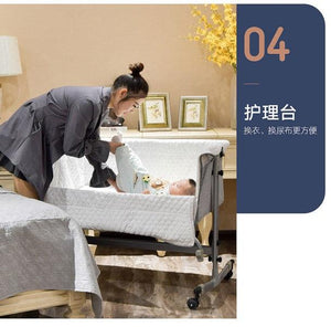 2 in 1 Rocking Baby Co- Sleeper Bassinet - 4aKid