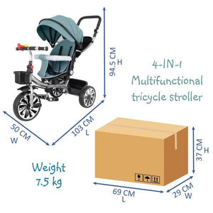 4-in-1 Multifunctional Tricycle Stroller - 4aKid