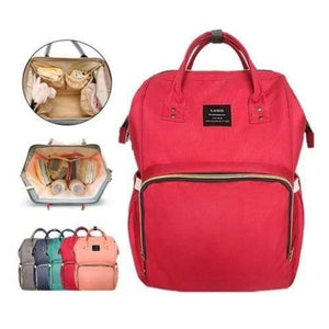 4aKid Red Backpack Baby Diaper Bag - 4aKid