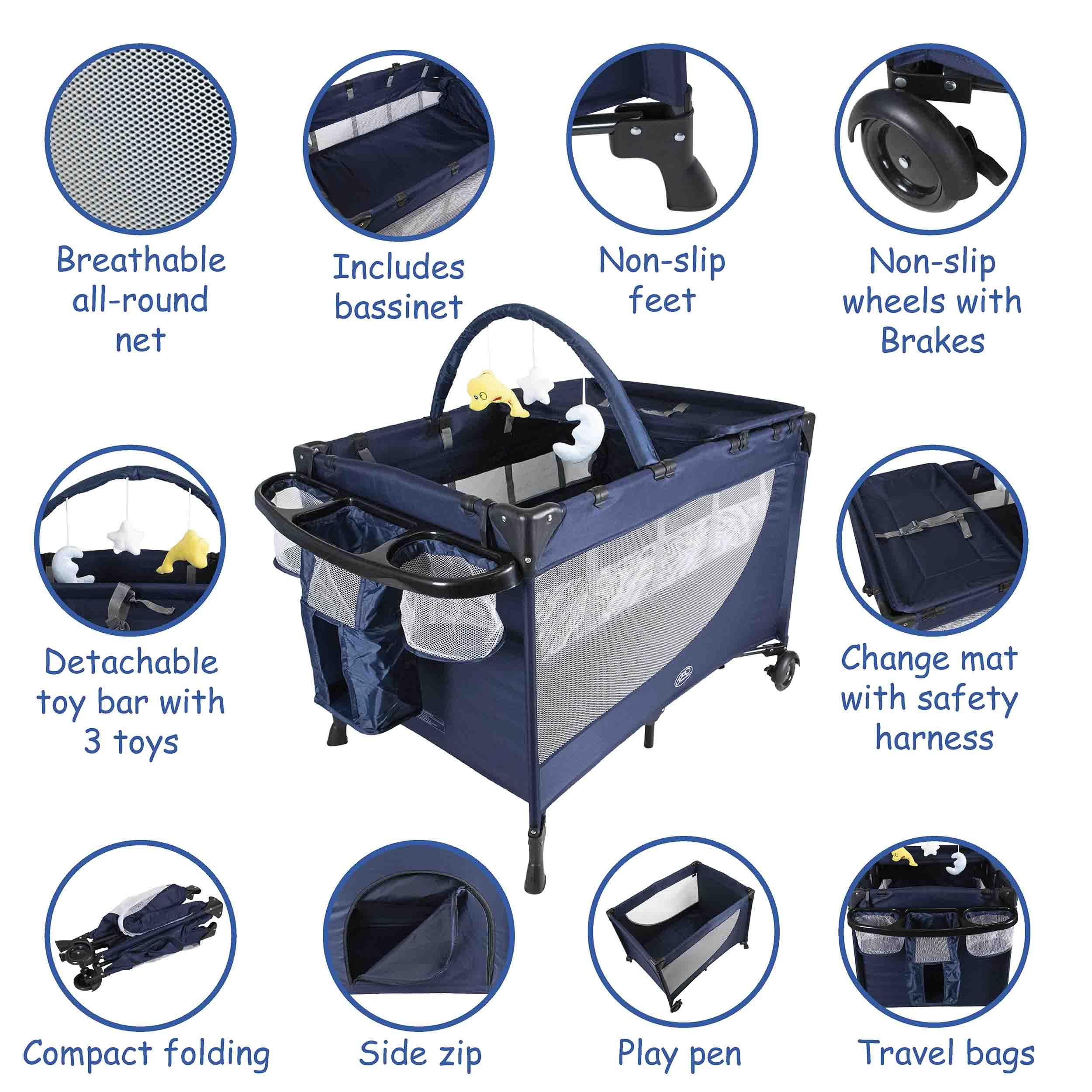 Bailey Baby Camp Cot - 4aKid