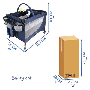 Bailey Baby Camp Cot - 4aKid