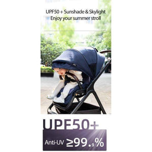 Black Linen Black High Rider Smart Stroller (Pre-Order) - 4aKid