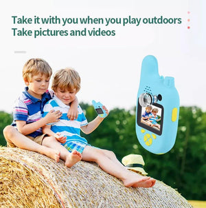 Blue Walkie Talkie Action Camera 1080P - 4aKid