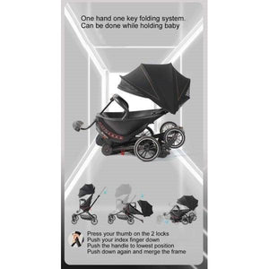 Brown Luxury High Rider Trend Stroller (Pre-Order) - 4aKid