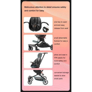 Brown Luxury High Rider Trend Stroller (Pre-Order) - 4aKid