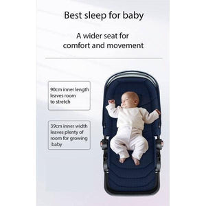 Denim Linen Grey High Rider Smart Stroller (Pre-Order) - 4aKid