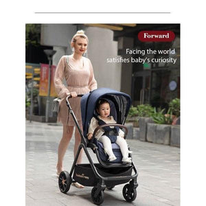 Denim Linen Grey High Rider Smart Stroller (Pre-Order) - 4aKid