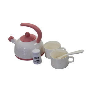 Jeronimo Pink Kitchen Basket Tea Playset - 4aKid