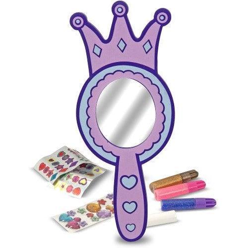 Melissa & Doug Decorate Your Own Crown Mirror Craft Kit - 4aKid