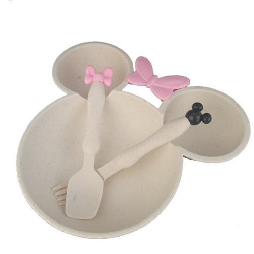 Mouse Plate & Cutlery Set For Kids - 4aKid