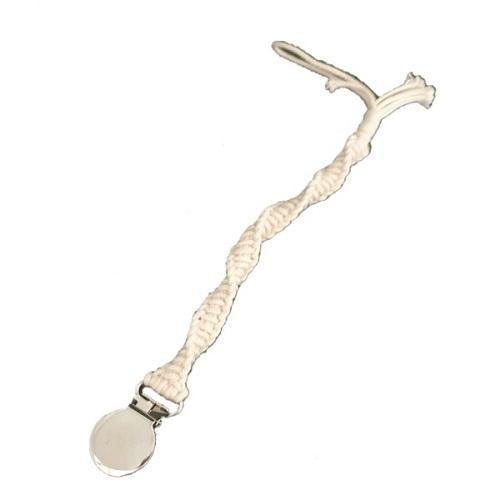 Natural Color Crochet Thin Baby Pacifier Clip - 4aKid