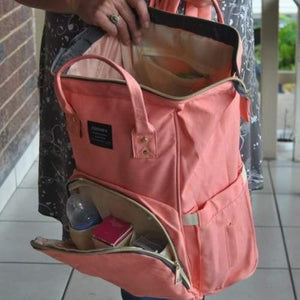 Peach 4aKid Backpack Baby Diaper Bag - 4aKid