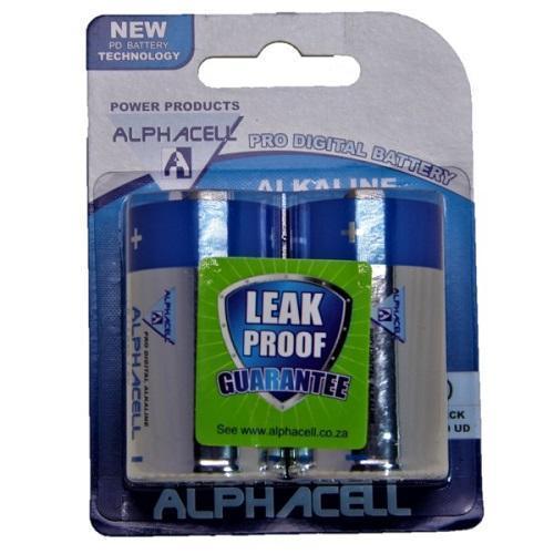 Alphacell Alkaline Size D Pro Digital Batteries (2pc) - 4aKid