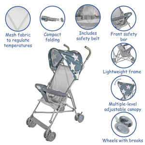 Basic Star Baby Buggy Stroller (Mesh) - 4aKid