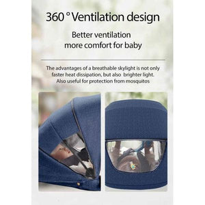 Black Linen Black High Rider Smart Stroller (Pre-Order) - 4aKid