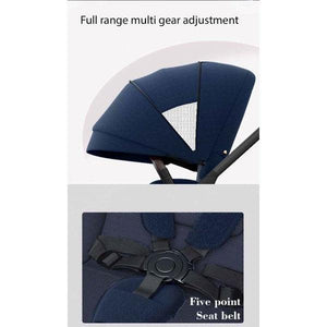 Black Linen Black High Rider Smart Stroller (Pre-Order) - 4aKid