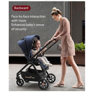 Black Linen Black High Rider Smart Stroller (Pre-Order) - 4aKid