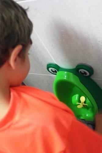 Blue/Orange Easy-Peesy Toddler Froggy Urinal for Boys - 4aKid