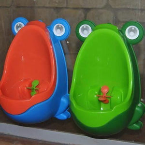 Blue/Orange Easy-Peesy Toddler Froggy Urinal for Boys - 4aKid