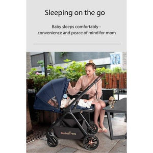 Denim Linen Grey High Rider Smart Stroller (Pre-Order) - 4aKid