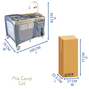 Mia Baby Camp Cot - 4aKid