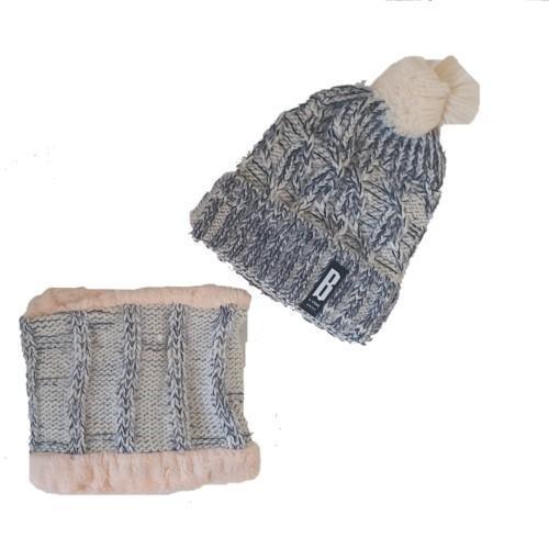 Pom Pom Beanie & Scarf Set - 4aKid