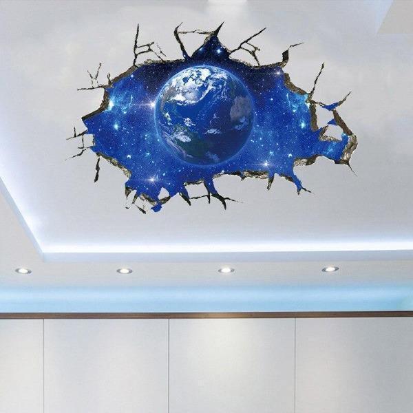 Small 3D Earth Wall Decal Sticker - 4aKid