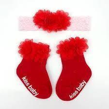 Smitten Flower Baby Socks with Headband Set - 4aKid