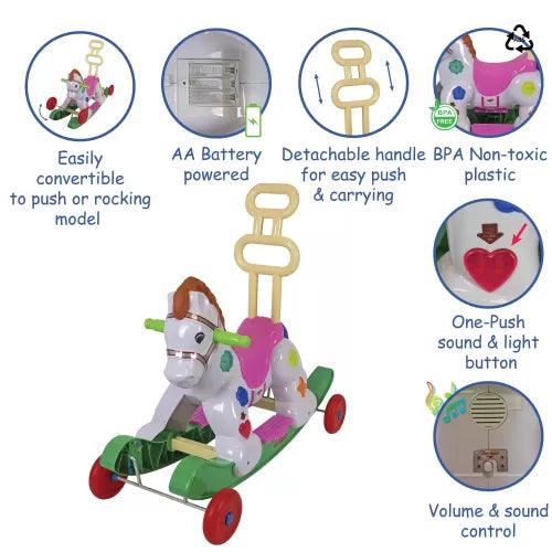 Toddler Multifunction Rocking Horse - 4aKid