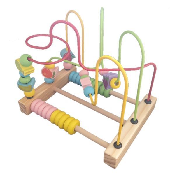 2 in 1 Wooden Activity Beads Abacus & Maze- Latest product from 4aKid - 4aKid