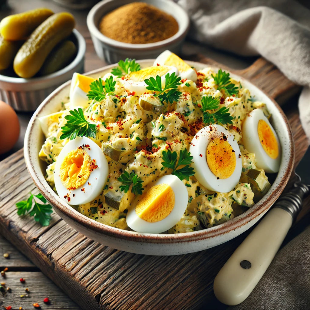 Egg Salad with Mustard and Pickles