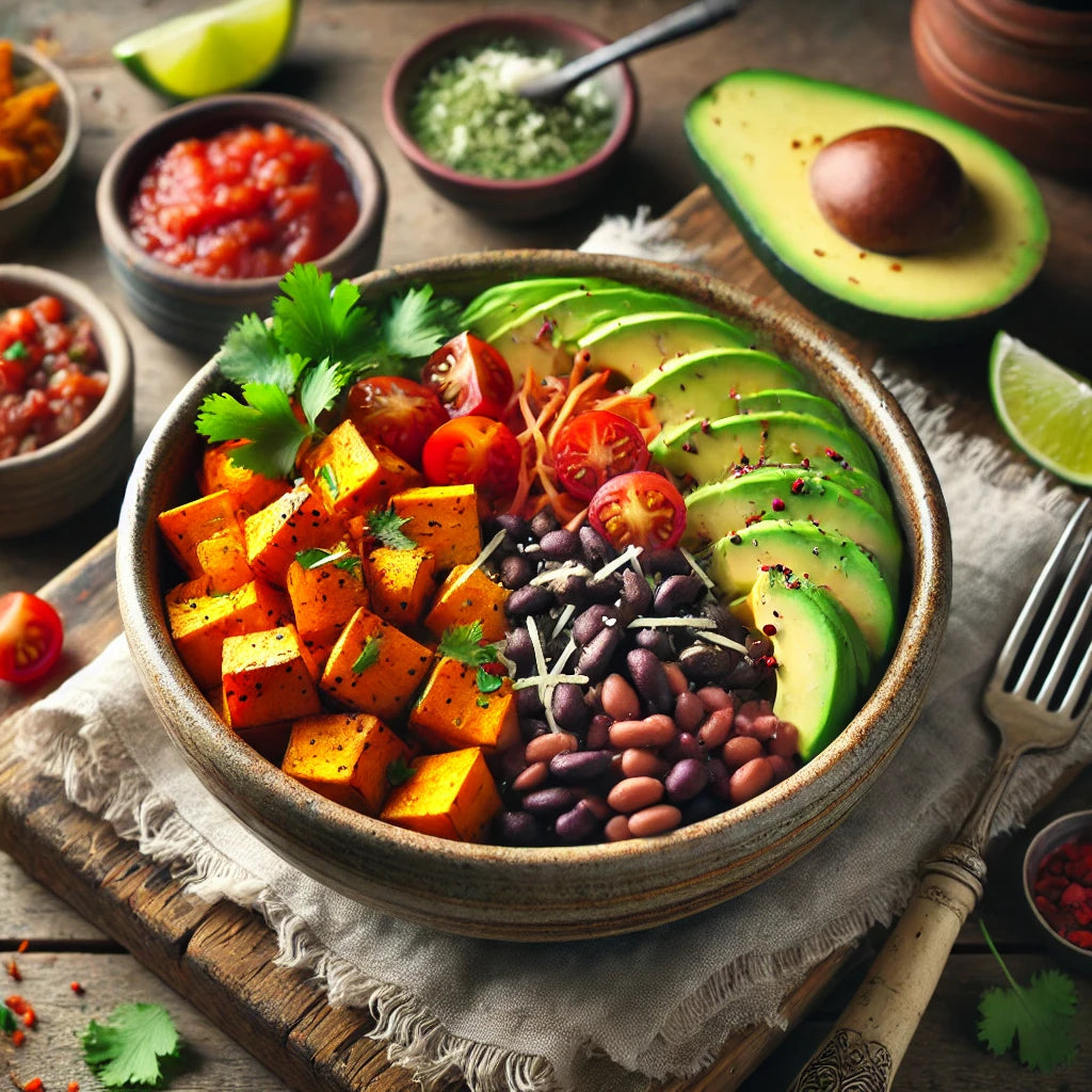 Sweet Potato and Black Bean Burrito Bowls