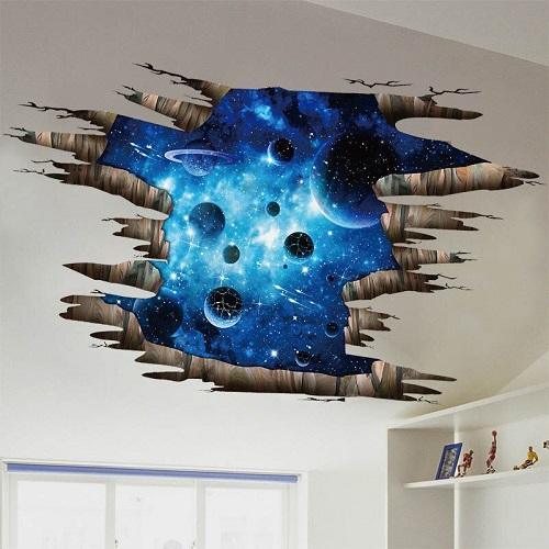 3D Wall or Floor Stickers - Blue Outer Space- Latest product from 4aKid - 4aKid