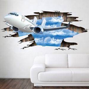 3D Wall or Floor Stickers - Plane- Latest product from 4aKid - 4aKid