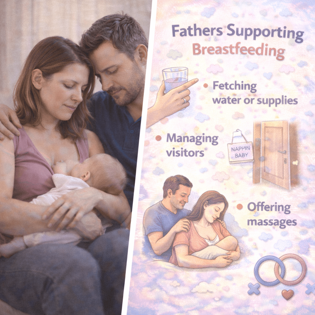 Breastfeeding With Dad | How Fathers Can Support Mothers