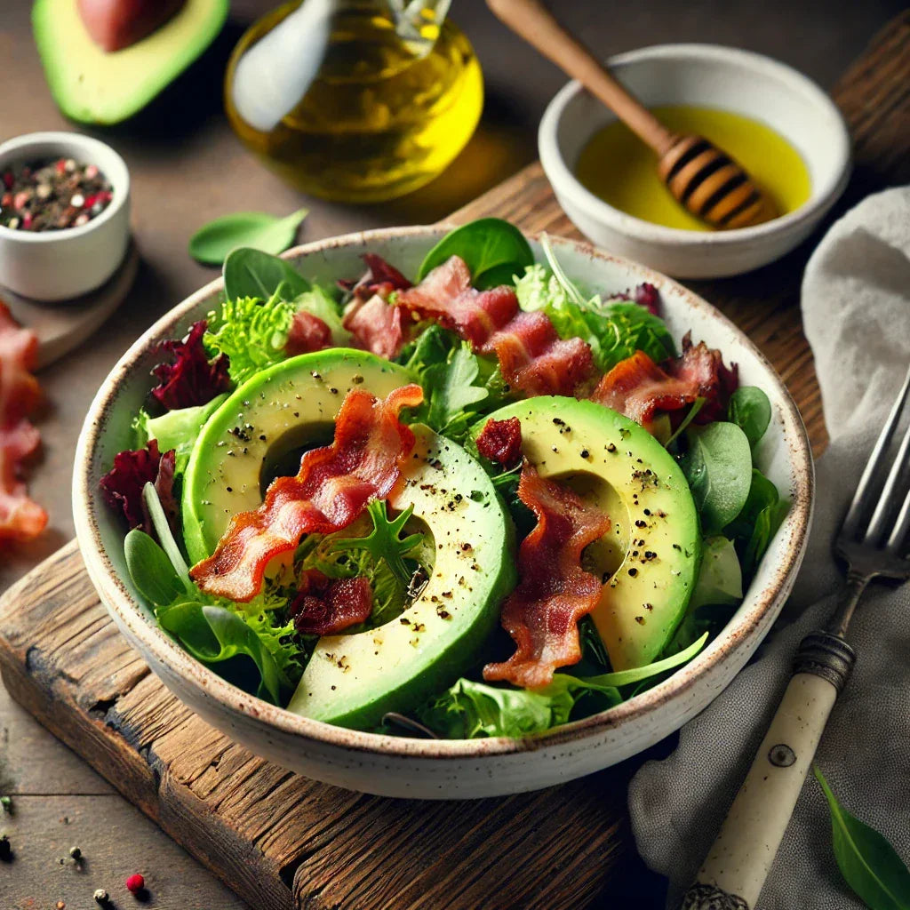 Keto Avocado and Bacon Salad