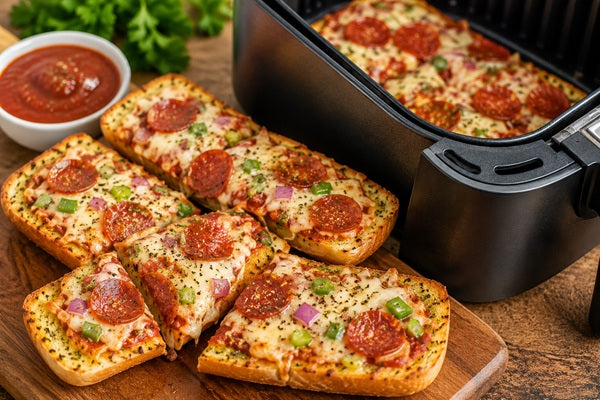 Air Fryer Garlic Bread Pizza