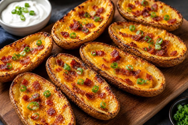 Cheesy Baked Potato Skins