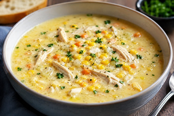 Creamy Chicken and Sweetcorn Soup