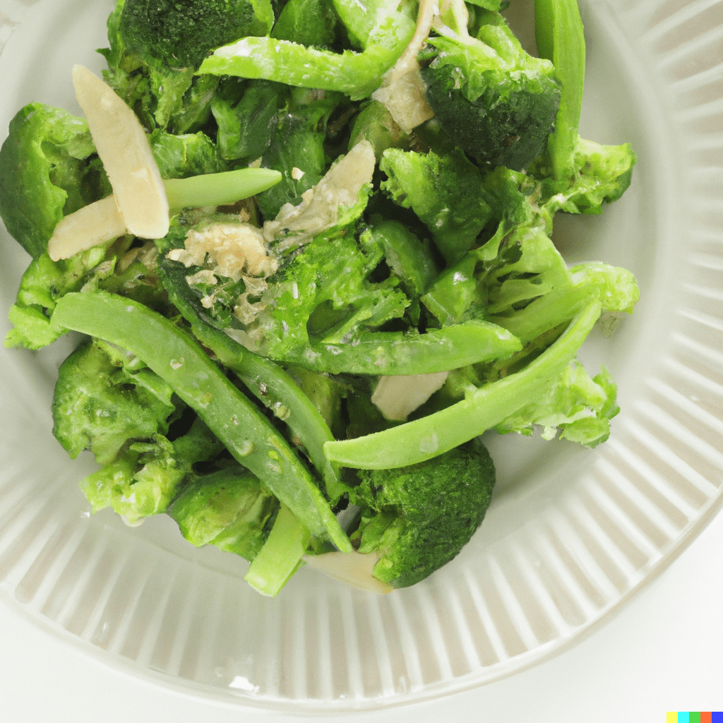 Broccoli and sugar snap salad - 4aKid