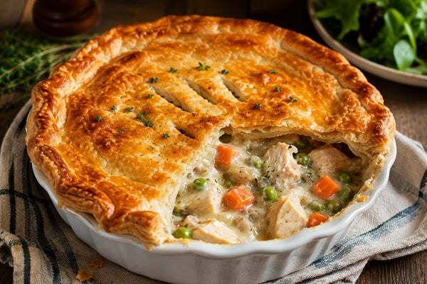 Easy Chicken Pie with Puff Pastry