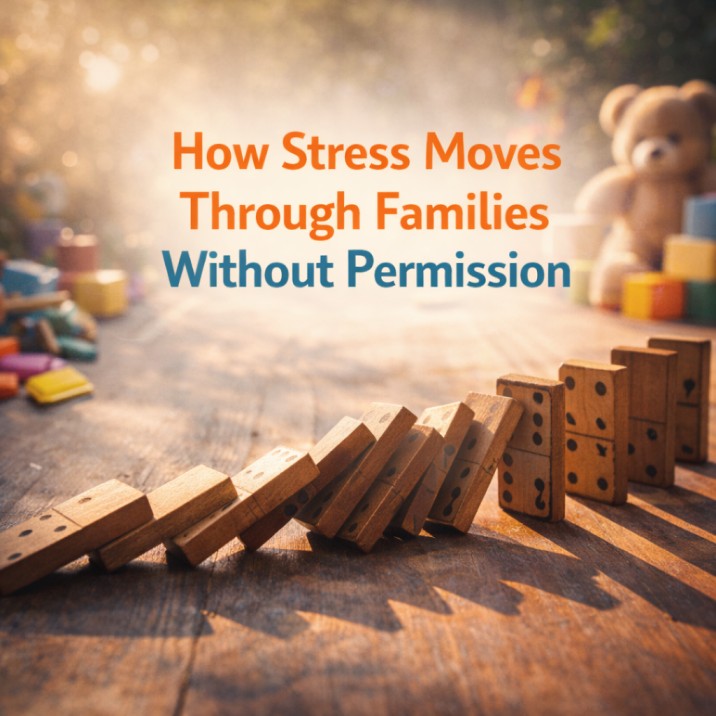 How Stress Moves Through Families Without Permission