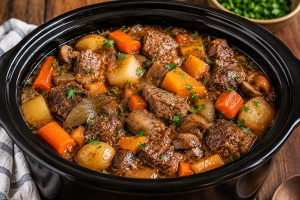 Slow Cooker Lamb Potjie