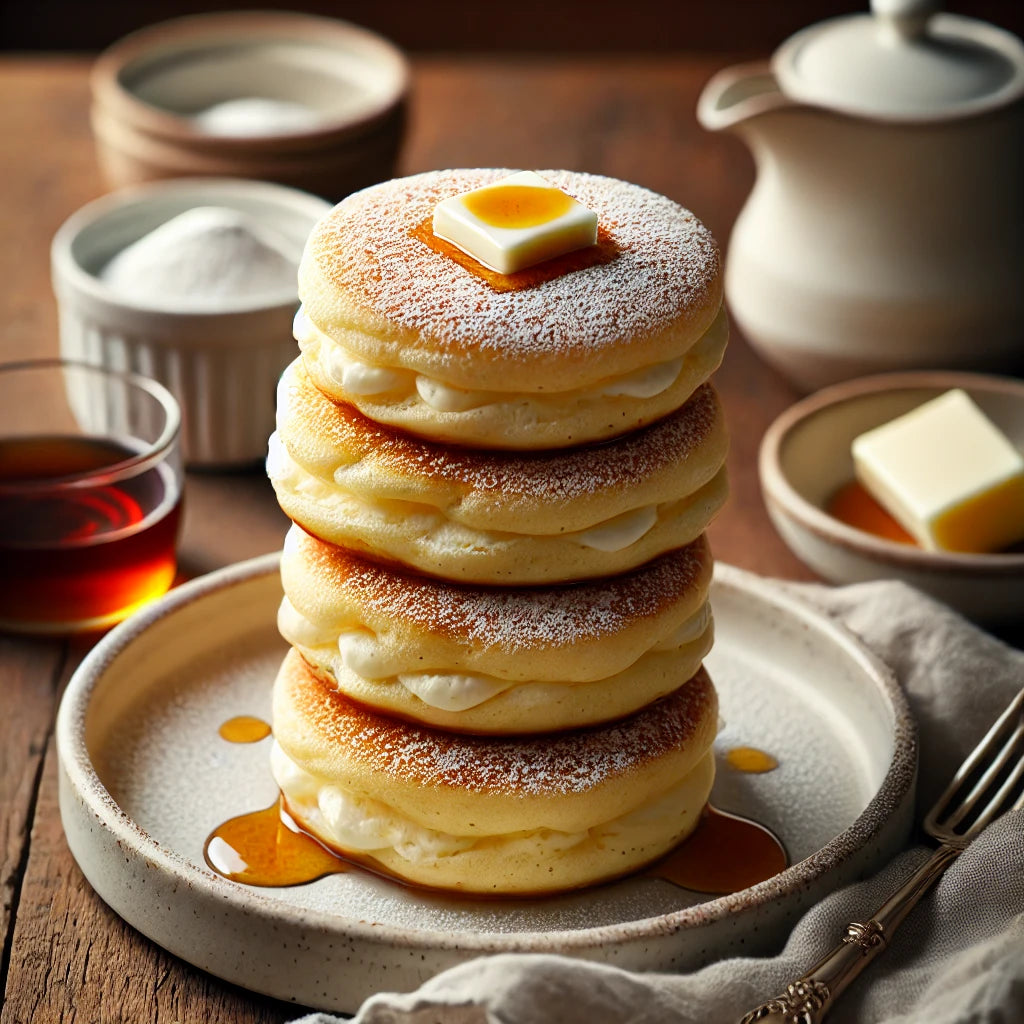 Fluffy Japanese Soufflé Pancakes