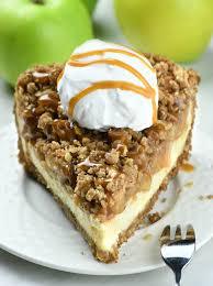 Apple Crisp Cheesecake Pie - 4aKid