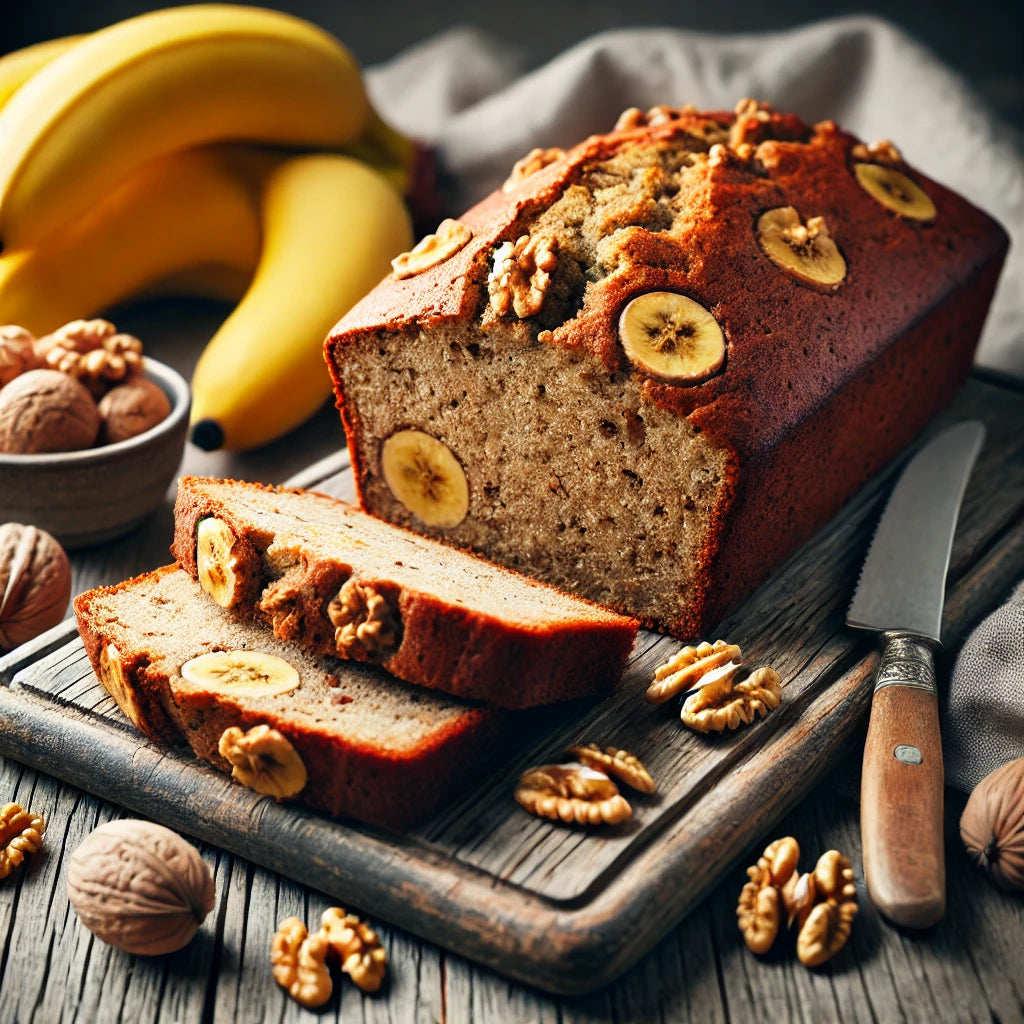 Vegan Banana Bread with Walnuts