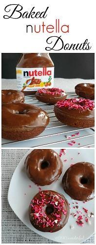 Baked Nutella Donuts - 4aKid